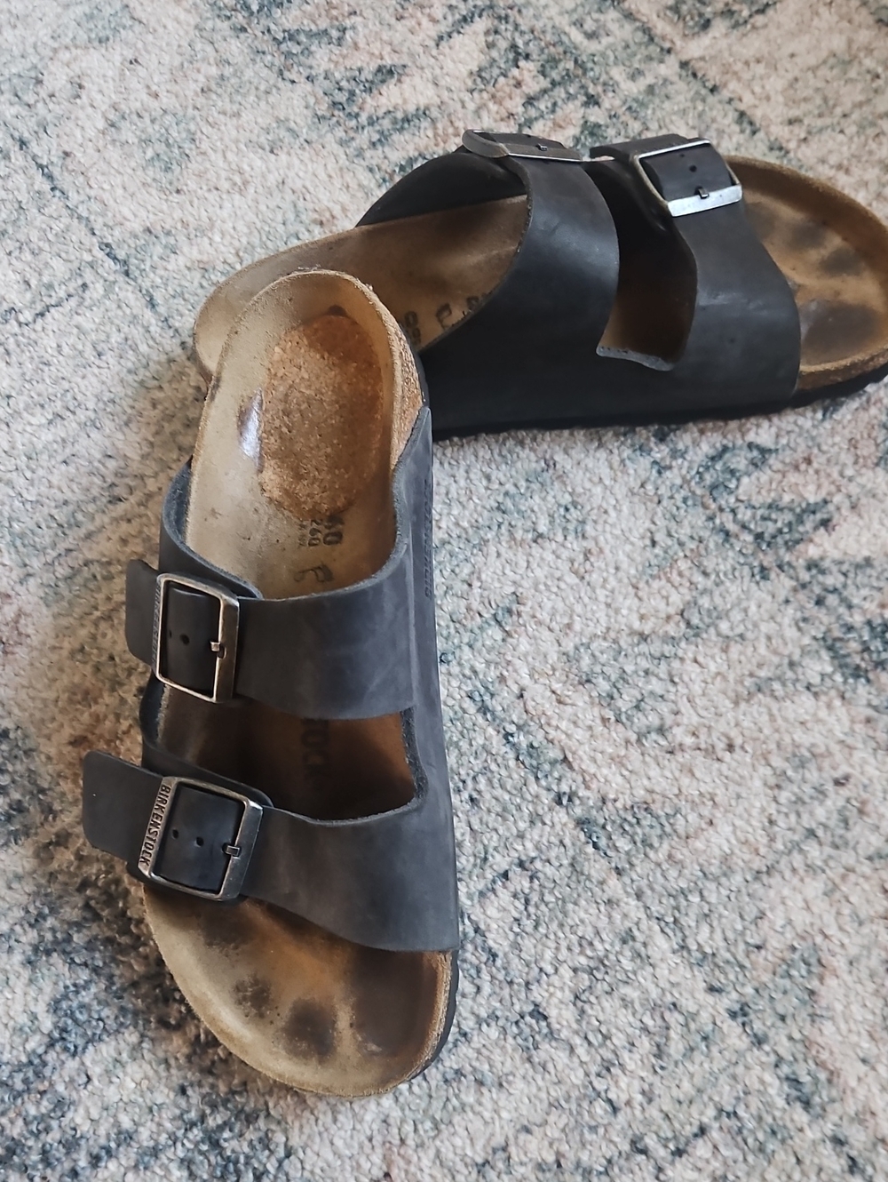 Birkenstock Arizona Black Leather Sandals